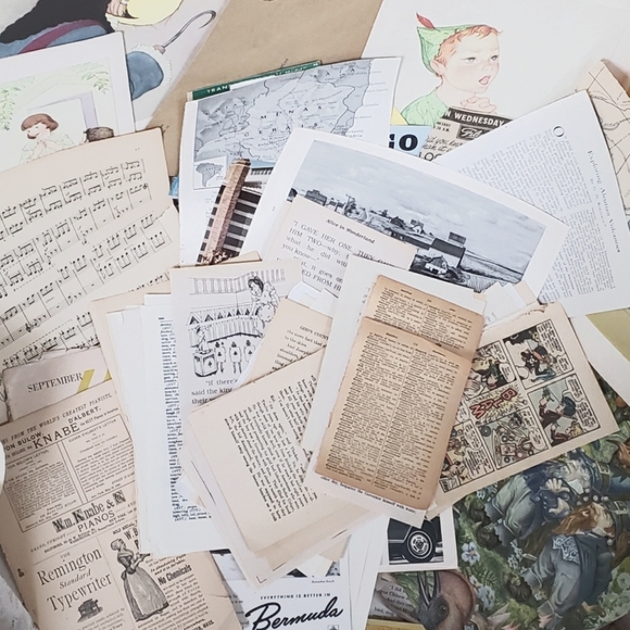 200+ piece vintage ephemera, junk journal supplies etc. - Picture 12 of 12